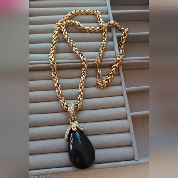 Craft OVERSIZED Chunky Rope Chain Amber Necklace - Picture 11 of 15